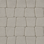 BRAER Тротуарная плитка Классико круговая Белый 73×110×115×60 мм двухслойный 11,4 м²/поддон