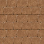 BRAER Тротуарная плитка Классико круговая Color Mix Миндаль 73×110×115×60 мм двухслойный 11,4 м²/поддон