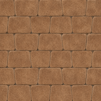 BRAER Тротуарная плитка Классико круговая Color Mix Миндаль 73×110×115×60 мм двухслойный 11,4 м²/поддон