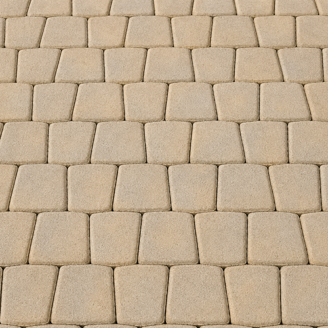 BRAER Тротуарная плитка Классико круговая Color Mix Песчаник 73×110×115×60 мм двухслойный 11,4 м²