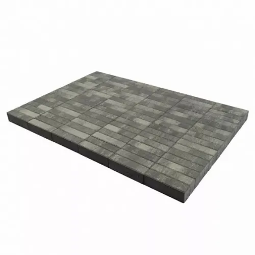 BRAER Тротуарная плитка Прямоугольник Color Mix Туман 200×100×60 мм 12,96 м²/поддон