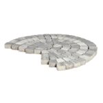 Плитка тротуарная Braer Классико круговая Color Mix Туман, h=60 мм