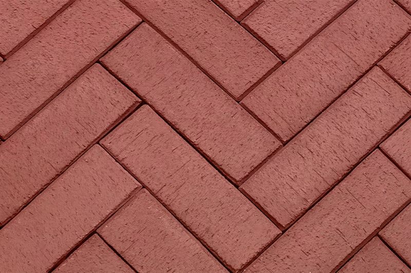 Клинкерная брусчатка ЛСР Эдинбург темно-красный лонг, 250×80×50 мм