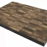 BRAER Тротуарная плитка Прямоугольник Color Mix Каштан 200×100×60 мм 12,96 м²/поддон