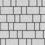 Б.1.Фсм.8 Плитка бетонная тротуарная "Старый город" Гранит белый 10.9 м²/поддон