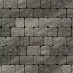 Б.4.КО.6 Плитка бетонная тротуарная "Классико" Листопад (гранит) антрацит 11.52 м²/поддон