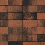 Плитка тротуарная ВЫБОР ЛА-Линия А.2.П.4 Листопад гладкий цветМустанг 200×100×40 мм