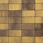 Плитка тротуарная ВЫБОР ЛА-Линия Б.2.К.6 Листопад гранит цвет Янтарь 200×200×60 мм