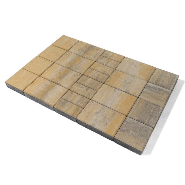 Плитка тротуарная Braer Мозаика Color Mix Песчаник, h=60 мм