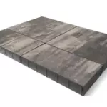 BRAER Тротуарная плитка Домино Color Mix Туман 60 мм двухслойный 11,29 м²/поддон