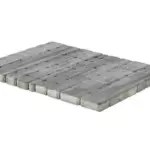 BRAER Тротуарная плитка Классико Дуо Color Mix Туман 115/172×115×40 мм двухслойный 19 м²/поддон