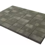 BRAER Тротуарная плитка Прямоугольник Color Mix Туман 200×100×40 мм двухслойный 19,44 м²/поддон
