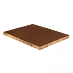 Тротуарная плитка Прямоугольник коричневый 200×100×40 мм